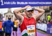 27 October 2024; Michael McHugh of Westport AC during the 2024 Irish Life Dublin Marathon. This marks the 43rd edition of the race with thousands of participants from international athletes, club runners, wheelchair-assisted participants, charity runners, and first-time marathon participants taking on the 26.2-mile challenge. This year’s race started on Leeson Street and finished at the Pepper Canister Church on Mount Street Upper. Photo by Sam Barnes/Sportsfile