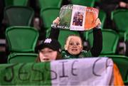 29 October 2024; Republic of Ireland supporters before the UEFA Women's EURO 2025 Play-Off Round 1 second leg match between Republic of Ireland and Georgia at Tallaght Stadium in Dublin. Photo by Ben McShane/Sportsfile