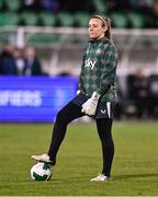 29 October 2024; Republic of Ireland goalkeeper Grace Moloney before the UEFA Women's EURO 2025 Play-Off Round 1 second leg match between Republic of Ireland and Georgia at Tallaght Stadium in Dublin. Photo by Ben McShane/Sportsfile