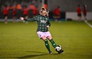 29 October 2024; Amber Barrett of Republic of Ireland before the UEFA Women's EURO 2025 Play-Off Round 1 second leg match between Republic of Ireland and Georgia at Tallaght Stadium in Dublin. Photo by Ben McShane/Sportsfile