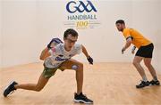 30 October 2024; Ray Ure of USA in action against Diarmuid Nash of Tuamgraney, Clare, in the Open Men's round of 16 during day five of the O'Neills.com World 4-Wall Championships at Croke Park in Dublin. Photo by Stephen Marken/Sportsfile