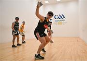 30 October 2024; Kyle Jordan of Kilfane, Kilkenny, in action in the Open Men's doubles round of 16 during day five of the O'Neills.com World 4-Wall Championships at Croke Park in Dublin. Photo by Stephen Marken/Sportsfile