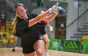 1 November 2024; Clodagh Munroe of USA in action in the Open Ladies doubles quarter final during day seven of the O'Neills.com World 4-Wall Championships at Croke Park in Dublin. Photo by Stephen Marken/Sportsfile