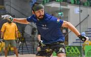1 November 2024; Daniel Cordova of Juarez, Mexico, in action in the Open Men's doubles quarter final during day seven of the O'Neills.com World 4-Wall Championships at Croke Park in Dublin. Photo by Stephen Marken/Sportsfile