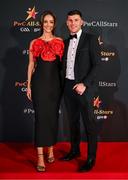 1 November 2024; Roscommon footballer Diarmuid Murtagh with Shauna Mohan upon arrival at the 2024 PwC GAA/GPA All-Star Awards at the RDS in Dublin. Photo by Brendan Moran/Sportsfile