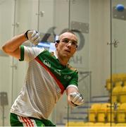 1 November 2024; Robbie McCarthy of Team Ireland in action in the Open Men's doubles quarter final during day seven of the O'Neills.com World 4-Wall Championships at Croke Park in Dublin. Photo by Stephen Marken/Sportsfile