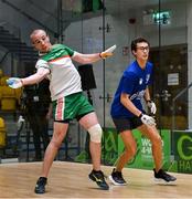 1 November 2024; Robbie McCarthy of Team Ireland in action against Ray Ure of USA in the Open Men's doubles quarter final during day seven of the O'Neills.com World 4-Wall Championships at Croke Park in Dublin. Photo by Stephen Marken/Sportsfile