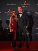 1 November 2024; Dublin hurler Chris Crummey with Rebecca Carolan upon arrival at the 2024 PwC GAA/GPA All-Star Awards at the RDS in Dublin. Photo by Brendan Moran/Sportsfile