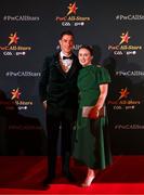 1 November 2024; Limerick Nickie Quaid with his wife Orla upon arrival at the 2024 PwC GAA/GPA All-Star Awards at the RDS in Dublin. Photo by Brendan Moran/Sportsfile
