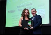 5 November 2024; John Windle, Chairperson of Ireland Action, presents the Award for Fitness Award to DCU Sport during the 2024 National Quality Standard Awards ceremony at the Killashee Hotel in Naas, Kildare. Photo by Matt Browne/Sportsfile