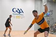 3 November 2024; Diarmuid Nash of Tuamgraney, Clare, in action in the Open Men's final during day nine of the O'Neills.com World 4-Wall Championships at Croke Park in Dublin. Photo by Stephen Marken/Sportsfile