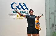 3 November 2024; Paul Brady of Kingscourt, Cavan, celebrates after his victory in the Open Men's final during day nine of the O'Neills.com World 4-Wall Championships at Croke Park in Dublin. Photo by Stephen Marken/Sportsfile