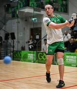 3 November 2024; Robbie McCarthy of Team Ireland in action in the Open Men's doubles final during day nine of the O'Neills.com World 4-Wall Championships at Croke Park in Dublin. Photo by Stephen Marken/Sportsfile