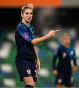 29 October 2024; Ana Jelencic of Croatia during the UEFA Women's EURO 2025 Play-Off Round 1 Second Leg match between Northern Ireland and Croatia at the National Football Stadium in Windsor Park, Belfast. Photo by Ramsey Cardy/Sportsfile