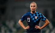 29 October 2024; Ana Maria Markovic of Croatia during the UEFA Women's EURO 2025 Play-Off Round 1 Second Leg match between Northern Ireland and Croatia at the National Football Stadium in Windsor Park, Belfast. Photo by Ramsey Cardy/Sportsfile