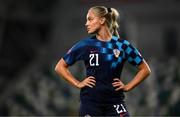 29 October 2024; Ana Maria Markovic of Croatia during the UEFA Women's EURO 2025 Play-Off Round 1 Second Leg match between Northern Ireland and Croatia at the National Football Stadium in Windsor Park, Belfast. Photo by Ramsey Cardy/Sportsfile