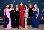 1 November 2024; In attendance at the 2024 PwC GAA/GPA All-Star Awards at the RDS in Dublin, are from left, Shauna Hickey, Shannon Rogers, Roisín Bown, Orla Burns, Emma Grimley, Eimear Forker and Ellen Hannaway. Photo by Brendan Moran/Sportsfile
