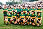 24 July 1983; The Donegal team, back row, from left Martin Griffin, Joyce McMullan, Seamus Bonar, Noel McCole, Brendan Dunleavy, Kieran Keaney, Des Newton and Gary Walsh, with, front, from left, Martin McHugh, Michael Carr, Paul McGettigan, Michael Lafferty, Anthony Molloy, Tommy McDermott and Donal Reid ahead of the GAA Ulster Senior Football Championship final match between Donegal and Cavan at St Tiernach's Park in Clones, Monaghan. Photo by Ray McManus/Sportsfile