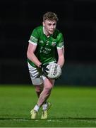 2 November 2024; Connor Hughes of Derrylaughan Kevin Barry's during the AIB Ulster GAA Intermediate Club Football Championship Round 1 match between Derrylaughan Kevin Barrys and Termon at O'Neill's Healy Park in Omagh, Tyrone. Photo by Ben McShane/Sportsfile