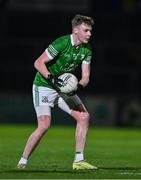2 November 2024; Connor Hughes of Derrylaughan Kevin Barry's during the AIB Ulster GAA Intermediate Club Football Championship Round 1 match between Derrylaughan Kevin Barrys and Termon at O'Neill's Healy Park in Omagh, Tyrone. Photo by Ben McShane/Sportsfile