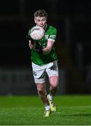 2 November 2024; Connor Hughes of Derrylaughan Kevin Barry's during the AIB Ulster GAA Intermediate Club Football Championship Round 1 match between Derrylaughan Kevin Barrys and Termon at O'Neill's Healy Park in Omagh, Tyrone. Photo by Ben McShane/Sportsfile