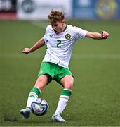 4 November 2024; Billy Canny of Republic of Ireland during the UEFA U17 European Championships Round 1 qualifier match between Scotland and Republic of Ireland at Inver Park in Larne, Antrim. Photo by Ben McShane/Sportsfile