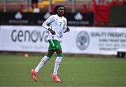 4 November 2024; Jaden Umeh of Republic of Ireland during the UEFA U17 European Championships Round 1 qualifier match between Scotland and Republic of Ireland at Inver Park in Larne, Antrim. Photo by Ben McShane/Sportsfile