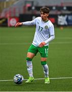 4 November 2024; Ramon Martos of Republic of Ireland during the UEFA U17 European Championships Round 1 qualifier match between Scotland and Republic of Ireland at Inver Park in Larne, Antrim. Photo by Ben McShane/Sportsfile