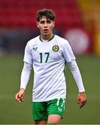 4 November 2024; Ramon Martos of Republic of Ireland during the UEFA U17 European Championships Round 1 qualifier match between Scotland and Republic of Ireland at Inver Park in Larne, Antrim. Photo by Ben McShane/Sportsfile