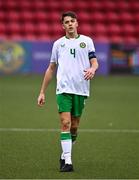 4 November 2024; Oisin McDonagh of Republic of Ireland during the UEFA U17 European Championships Round 1 qualifier match between Scotland and Republic of Ireland at Inver Park in Larne, Antrim. Photo by Ben McShane/Sportsfile