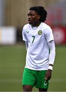 4 November 2024; Jaden Umeh of Republic of Ireland during the UEFA U17 European Championships Round 1 qualifier match between Scotland and Republic of Ireland at Inver Park in Larne, Antrim. Photo by Ben McShane/Sportsfile