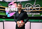 5 November 2024; Virgin Media Television rugby pundit Rob Kearney pictured ahead of the Autumn Nations Series being aired live on VMTV and Virgin Media Play, at Virgin Media Television Studios in Ballymount, Dublin. Photo by Sam Barnes/Sportsfile