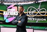 5 November 2024; Virgin Media Television rugby pundit Rob Kearney pictured ahead of the Autumn Nations Series being aired live on VMTV and Virgin Media Play, at Virgin Media Television Studios in Ballymount, Dublin. Photo by Sam Barnes/Sportsfile