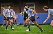 6 November 2024; Rieko Ioane, right, and Jordie Barrett during a New Zealand rugby squad training session at Wanderers Football Club in Dublin. Photo by Sam Barnes/Sportsfile