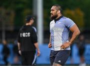 6 November 2024; Ofa Tu’ungafasi during a New Zealand rugby squad training session at Wanderers Football Club in Dublin. Photo by Sam Barnes/Sportsfile