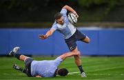 6 November 2024; Cortez Ratima, right, and Will Jordan during a New Zealand rugby squad training session at Wanderers Football Club in Dublin. Photo by Sam Barnes/Sportsfile