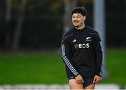 7 November 2024; AJ Lam during a New Zealand Rugby captain's run at the UCD Bowl in Dublin. Photo by Seb Daly/Sportsfile
