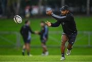 7 November 2024; Sevu Reece during a New Zealand Rugby captain's run at the UCD Bowl in Dublin. Photo by Seb Daly/Sportsfile