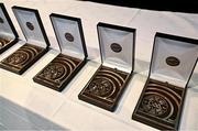 8 November 2024; A general view of the awards before the 2023 GAA MacNamee Awards ceremony at Croke Park in Dublin. Photo by Piaras Ó Mídheach/Sportsfile