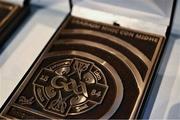 8 November 2024; A general view of the awards before the 2023 GAA MacNamee Awards ceremony at Croke Park in Dublin. Photo by Piaras Ó Mídheach/Sportsfile