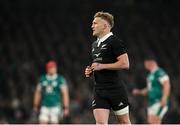8 November 2024; Damian McKenzie of New Zealand during the Autumn Nations Series match between Ireland and New Zealand at the Aviva Stadium in Dublin. Photo by Seb Daly/Sportsfile