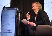 9 November 2024; MC Ger Gilroy during the UPMC Orthopaedic and Sports Medicine Conference at Croke Park in Dublin. Photo by David Fitzgerald/Sportsfile