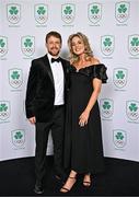 9 November 2024; Mickey Fitzgerald, left, and Ciara Lyons in attendance at the Team Ireland Centenary Olympic Ball, in the Clayton Hotel Burling Road in Dublin. Paris 2024 marked 100 years of Team Ireland competing at the Olympic Games. Photo by Sam Barnes/Sportsfile