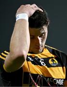 9 November 2024; James Smith of Crosserlough reacts after the AIB Ulster GAA Senior Club Football Championship quarter-final match between Kilcoo and Crosserlough at Páirc Esler in Newry, Down. Photo by Ben McShane/Sportsfile