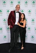 9 November 2024; Shane and Jennifer O'Hanlon in attendance at the Team Ireland Centenary Olympic Ball, in the Clayton Hotel Burling Road in Dublin. Paris 2024 marked 100 years of Team Ireland competing at the Olympic Games. Photo by Sam Barnes/Sportsfile