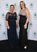 9 November 2024; Lisa Fallon and Lisa Clancy in attendance at the Team Ireland Centenary Olympic Ball, in the Clayton Hotel Burling Road in Dublin. Paris 2024 marked 100 years of Team Ireland competing at the Olympic Games. Photo by Sam Barnes/Sportsfile