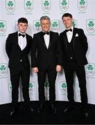 9 November 2024; Oisín, Liam and Cillian O'Connor in attendance at the Team Ireland Centenary Olympic Ball, in the Clayton Hotel Burling Road in Dublin. Paris 2024 marked 100 years of Team Ireland competing at the Olympic Games. Photo by Sam Barnes/Sportsfile