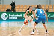 10 November 2024; Hazel Finn of Ireland in action against Eden Rotberg of Israel during the FIBA Women's Europe Eurobasket 2025 Championship qualifier match between Ireland and Israel at the Rimi Olympic Centre in Riga, Latvia. Photo by Oksana Dzadan/Sportsfile