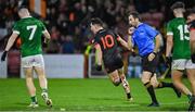 10 November 2024; Jack Conlon of Clann Éireann celebrates after scoring his sides last point during the AIB Ulster GAA Senior Club Football Championship quarter-final match between Sean O'Leary GAC Newbridge and Clann Éireann at Celtic Park in Derry. Photo by Oliver McVeigh/Sportsfile