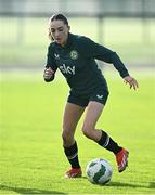 11 November 2024; Ella Kelly during a Republic of Ireland Women's Under-17 training session at the FAI National Training Centre in Abbotstown, Dublin. Photo by Piaras Ó Mídheach/Sportsfile